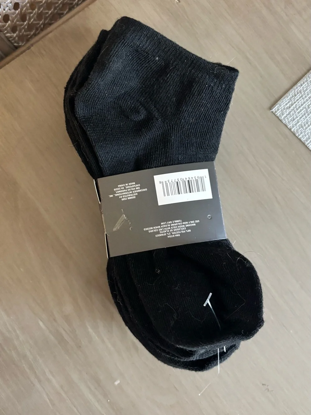 Recollections Black Low Cut Casual Socks set of 8